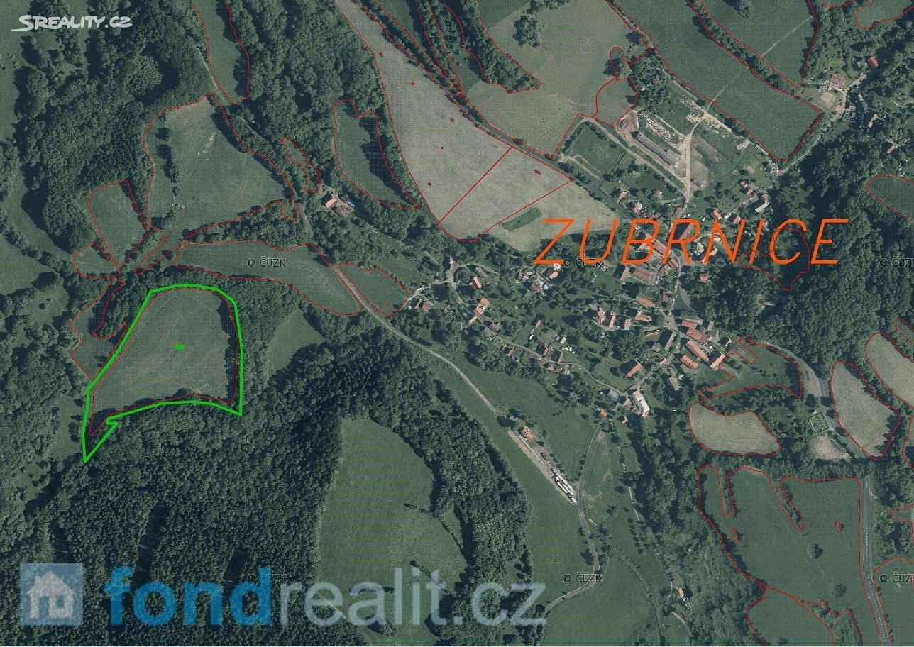 Prodej  pozemku 40 464 m², Zubrnice, okres Ústí nad Labem