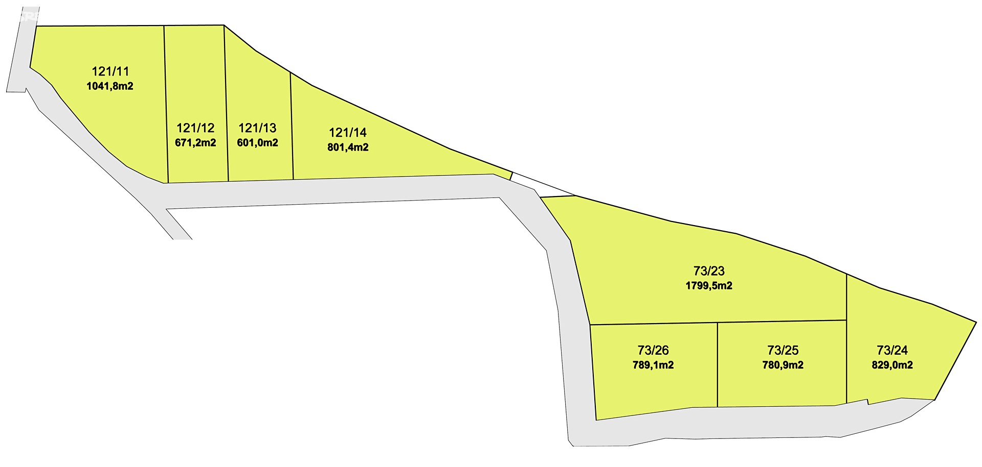 Prodej  stavebního pozemku 801 m², Volyně, okres Strakonice