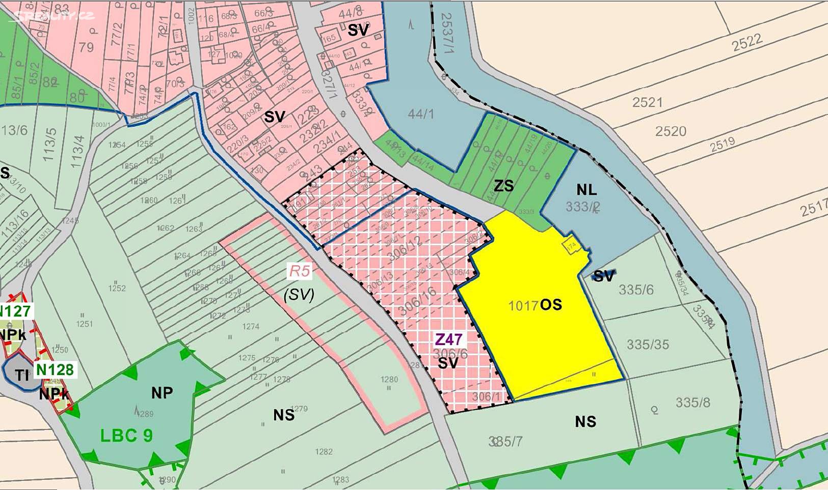 Prodej  stavebního pozemku 997 m², Rousínov - Kroužek, okres Vyškov