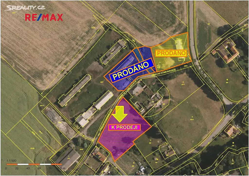 Prodej  komerčního pozemku 5 382 m², Vražné, okres Nový Jičín