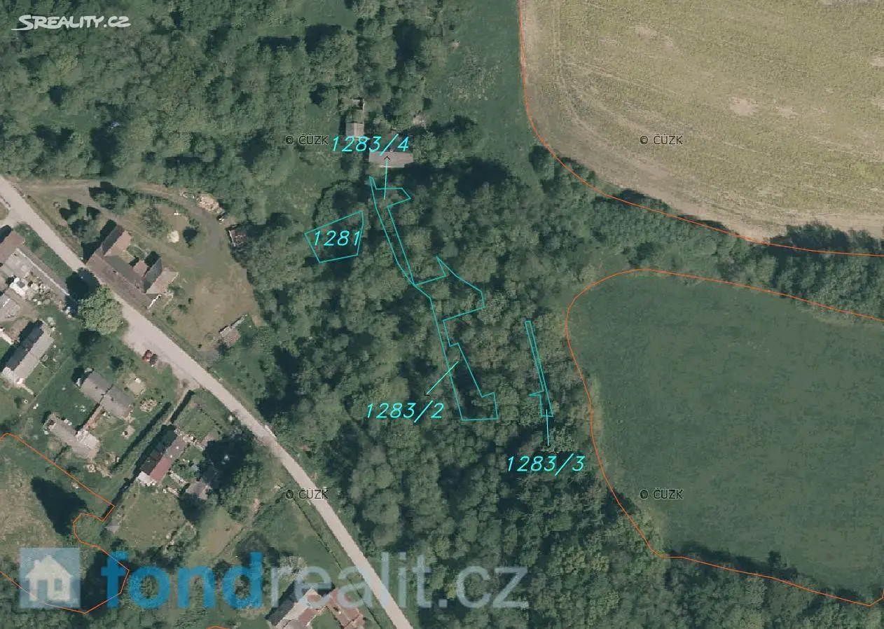 Prodej  pozemku 1 138 m², Horní Stropnice - Dlouhá Stropnice, okres České Budějovice