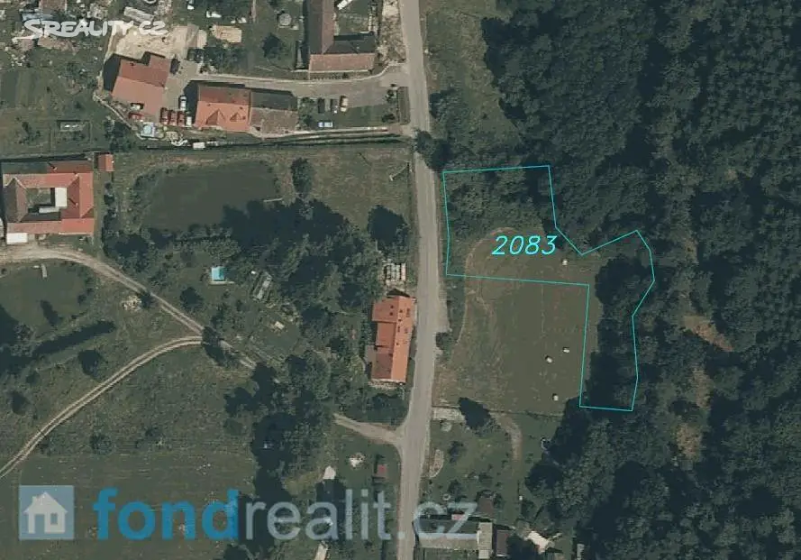 Prodej  pozemku 1 896 m², Horní Stropnice - Rychnov u Nových Hradů, okres České Budějovice
