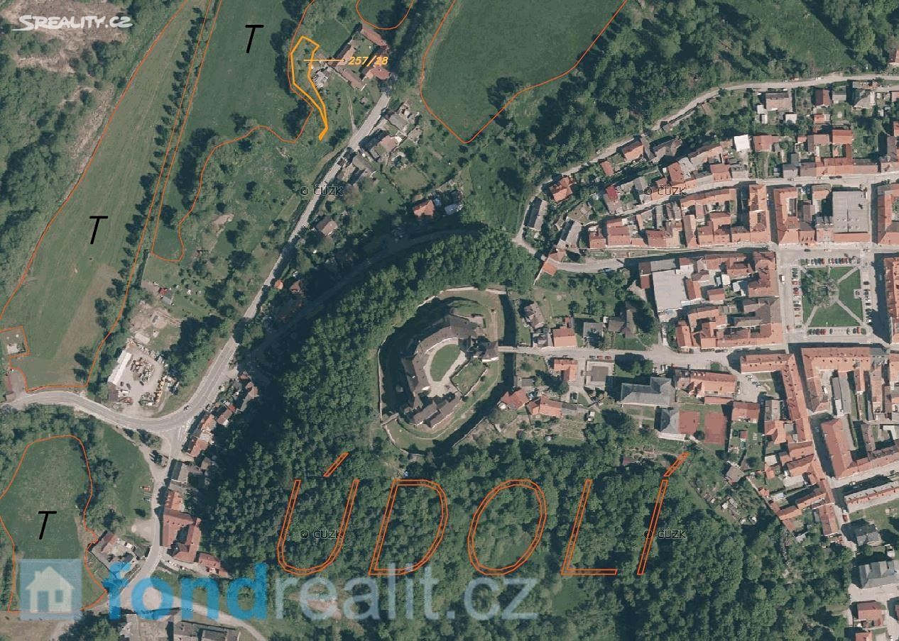 Prodej  pozemku 643 m², Nové Hrady - Údolí, okres České Budějovice