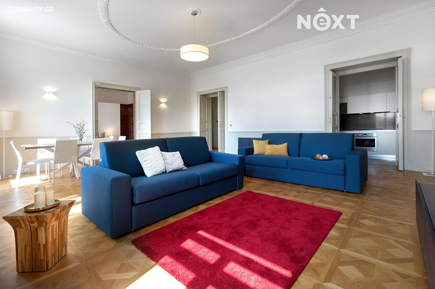Pronájem bytu 2+1 109 m², Bolzanova, Praha 1 - Nové Město
