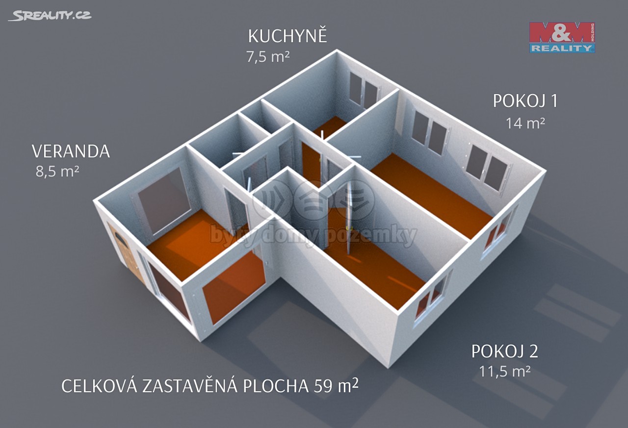 Prodej  chaty 45 m², pozemek 59 m², Kardašova Řečice, okres Jindřichův Hradec