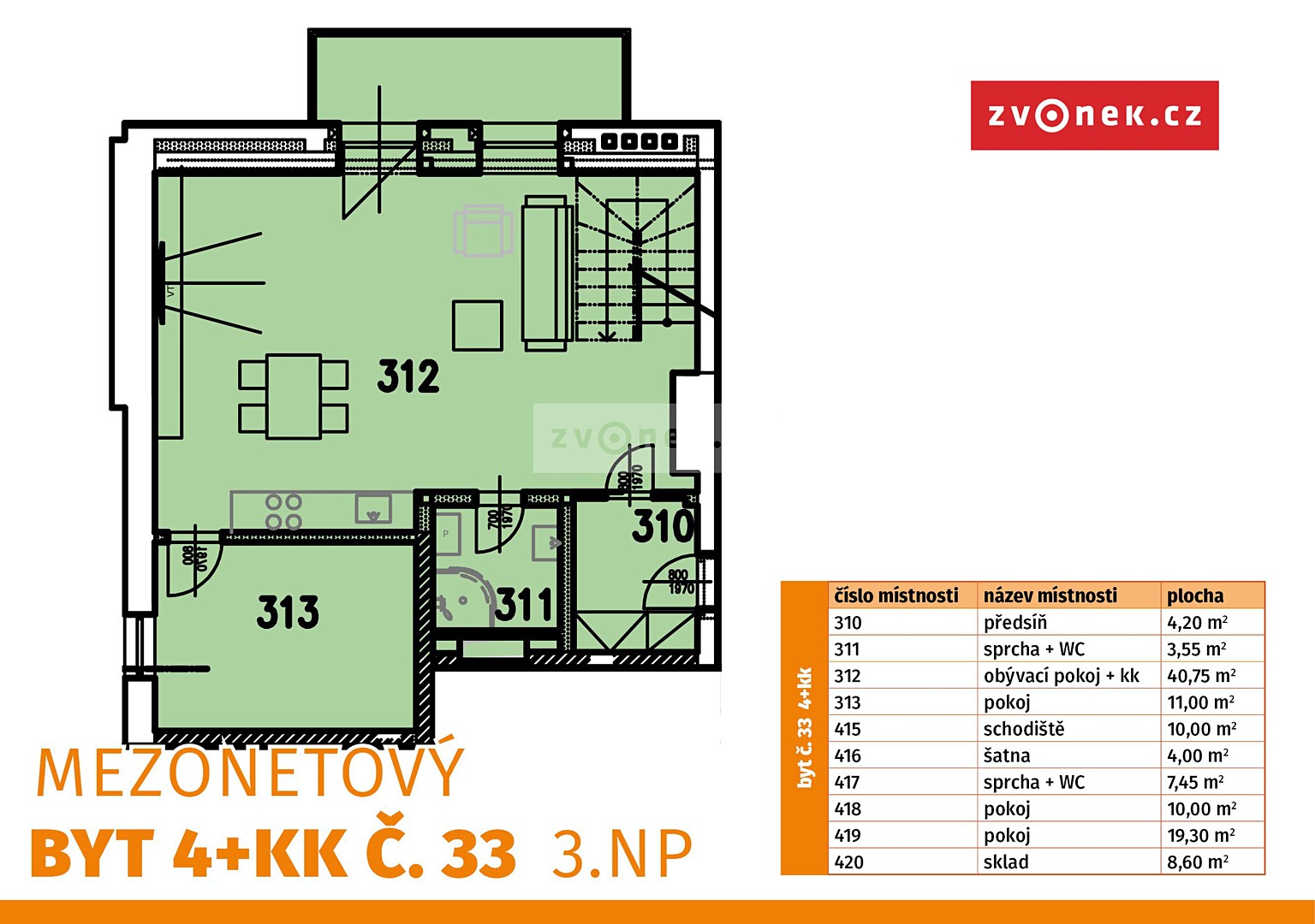 Prodej bytu 4+kk 118 m², Horní náměstí, Vsetín