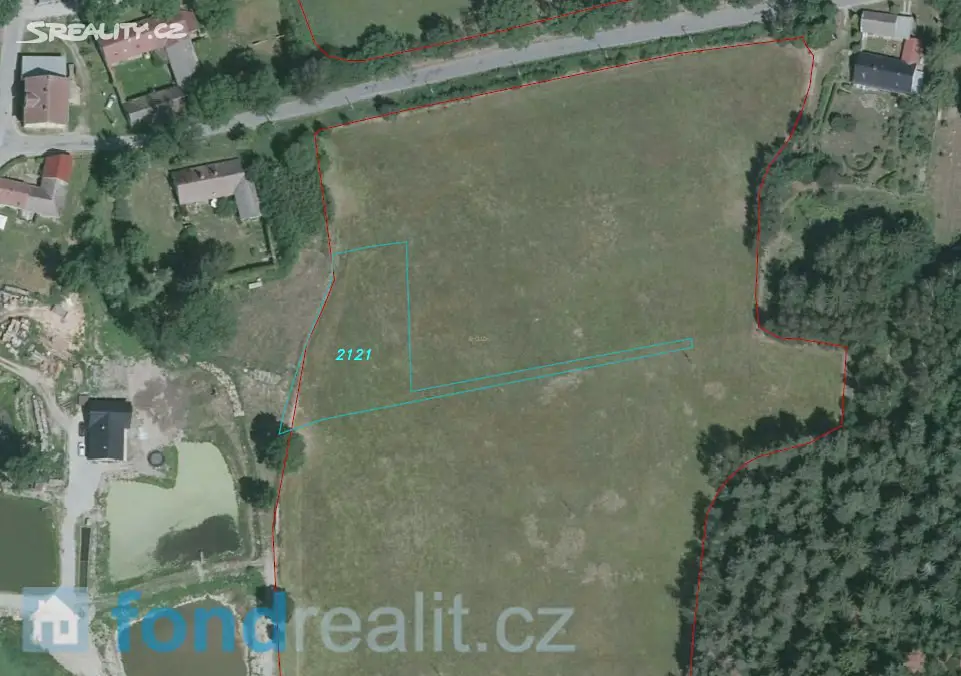 Prodej  pozemku 1 828 m², Číměř - Dobrá Voda, okres Jindřichův Hradec