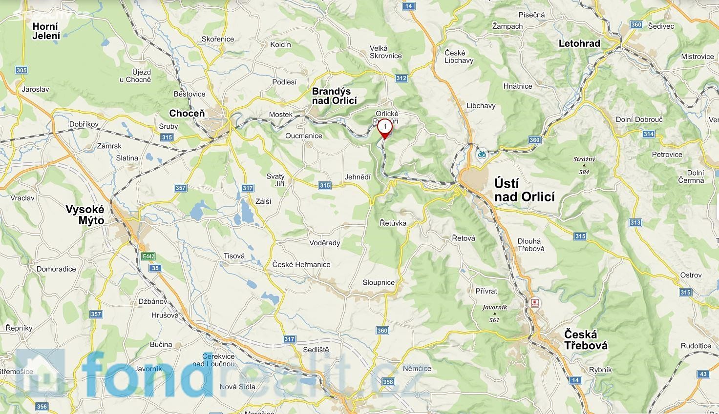 Prodej  pole 812 m², Sudislav nad Orlicí, okres Ústí nad Orlicí