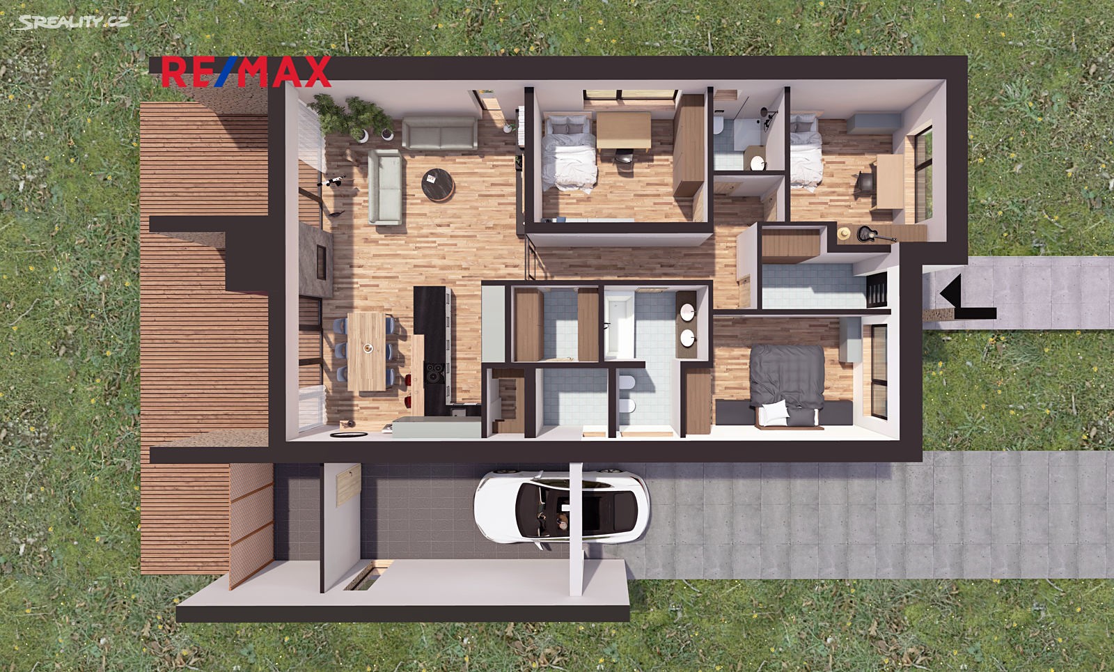 Prodej  rodinného domu 124 m², pozemek 843 m², Tichá, okres Nový Jičín