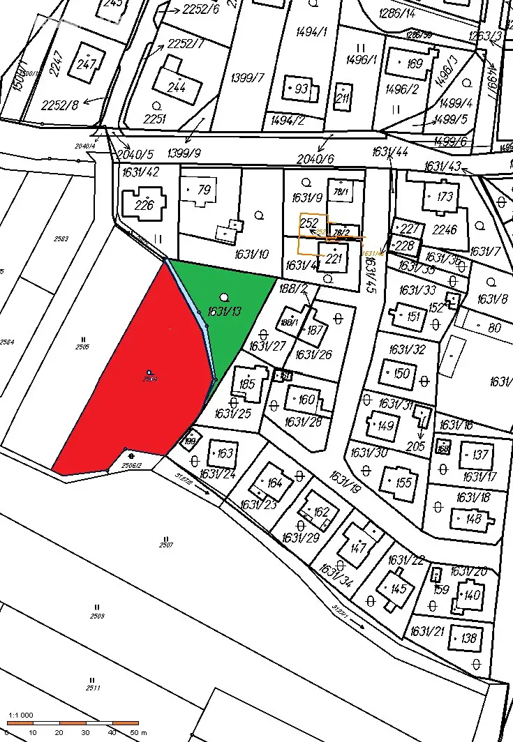 Prodej  stavebního pozemku 3 470 m², Bolešiny, okres Klatovy