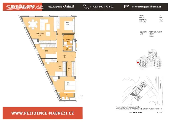 Prodej bytu 5+kk 109 m², U Nisy, Liberec - Liberec III-Jeřáb