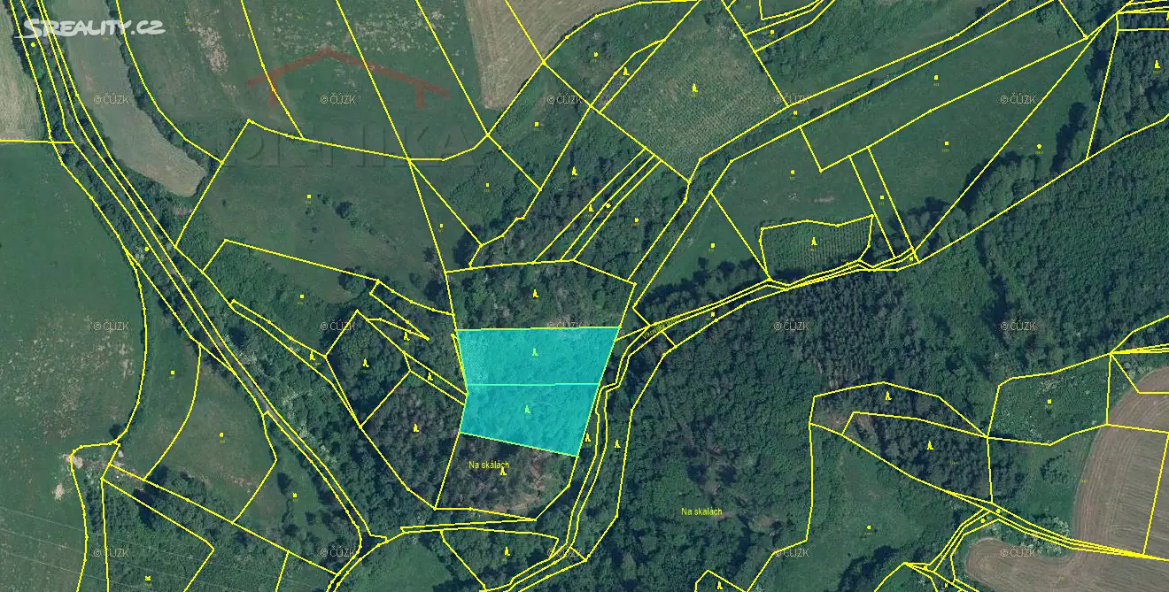 Prodej  lesa 7 974 m², Kácov - Zderadiny, okres Kutná Hora