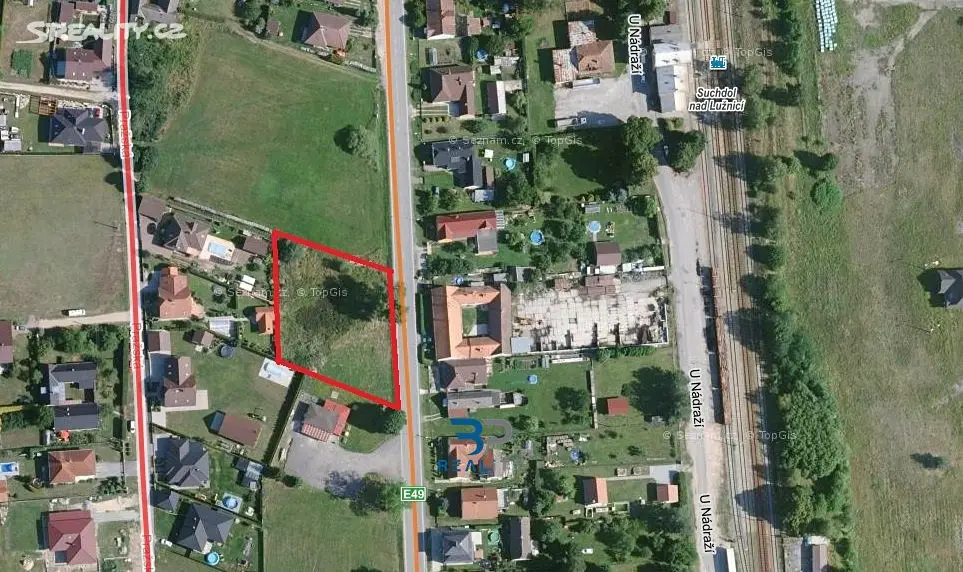 Prodej  pozemku 2 047 m², Suchdol nad Lužnicí, okres Jindřichův Hradec