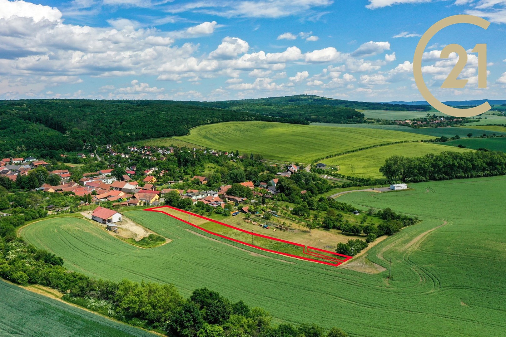 Prodej  stavebního pozemku 2 477 m², Bohdalice-Pavlovice - Pavlovice, okres Vyškov