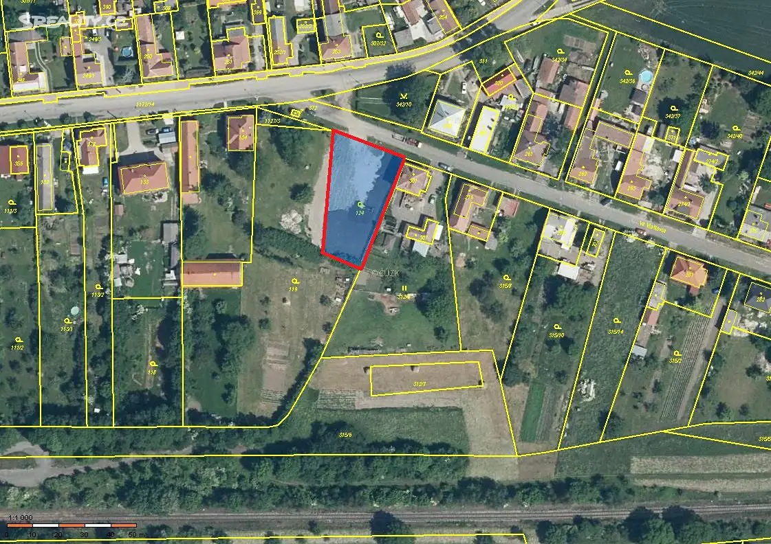 Prodej  stavebního pozemku 1 043 m², Ve Vlaštovce, Oskořínek