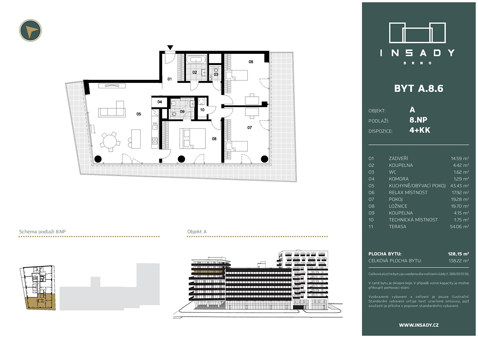 Prodej bytu 4+kk 138 m², Nové sady, Brno - Staré Brno