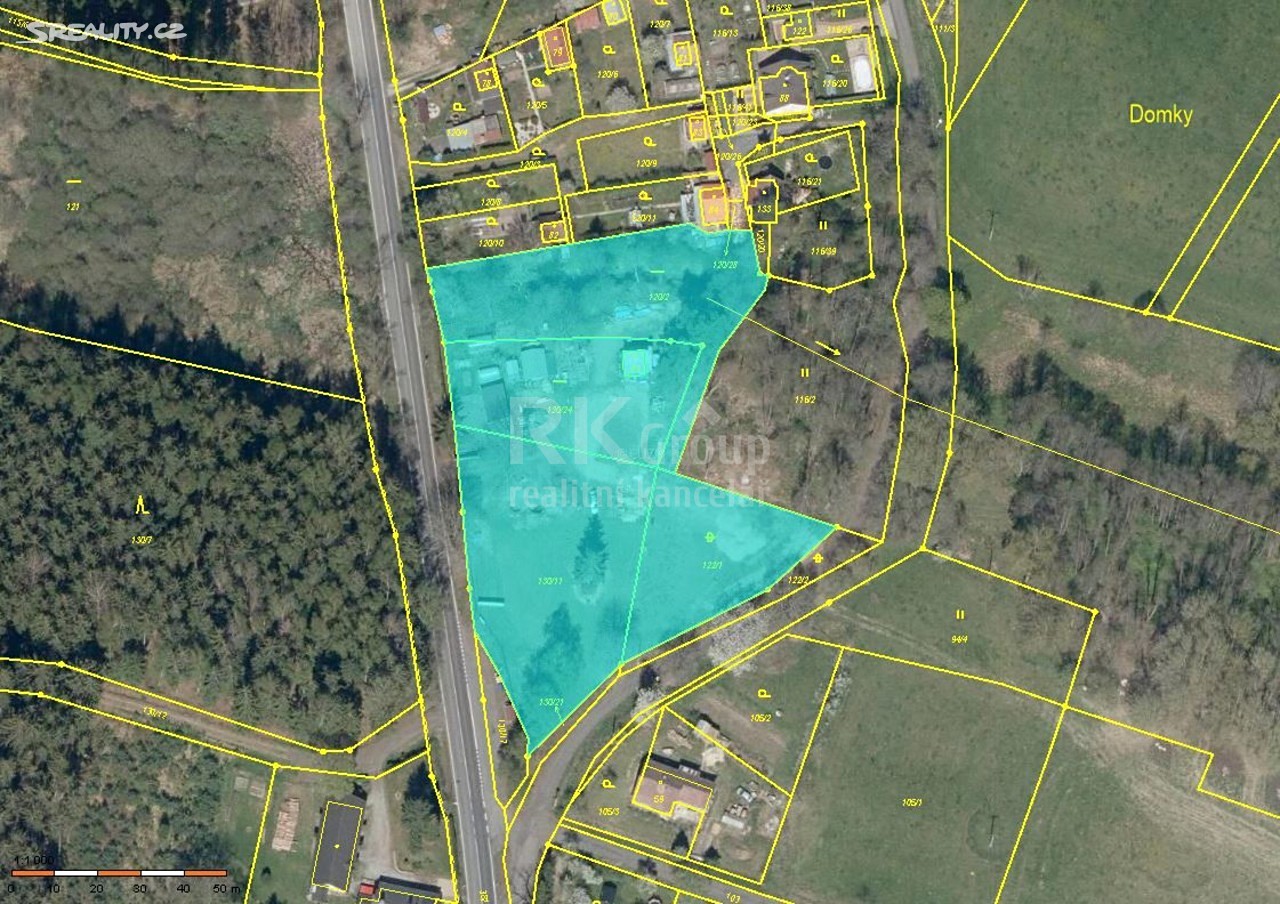 Prodej  stavebního pozemku 6 625 m², Mariánské Lázně - Chotěnov-Skláře, okres Cheb