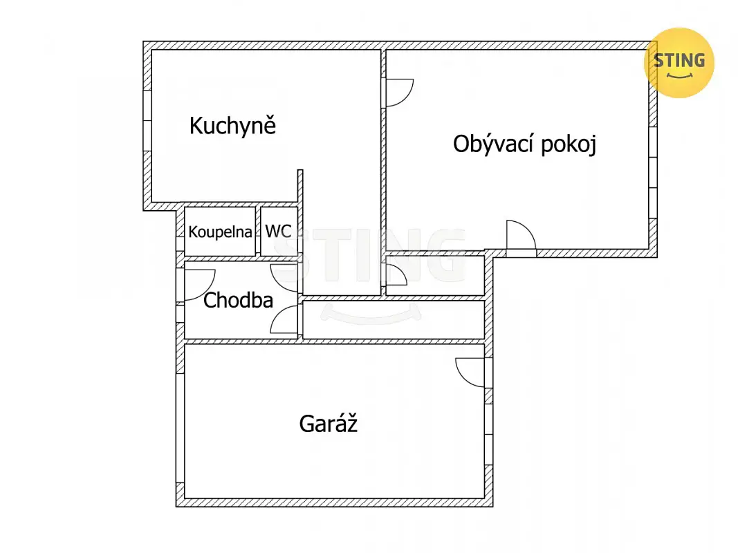 Pronájem bytu 1+1 77 m², Smržická, Držovice