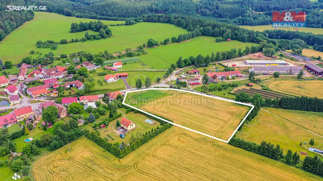 Prodej  stavebního pozemku 7 000 m², Těšovice - Běleč, okres Prachatice