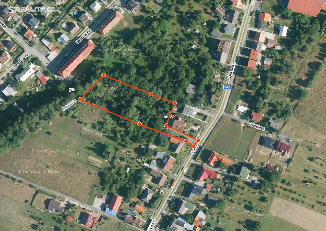 Prodej  stavebního pozemku 687 m², Bílovec, okres Nový Jičín