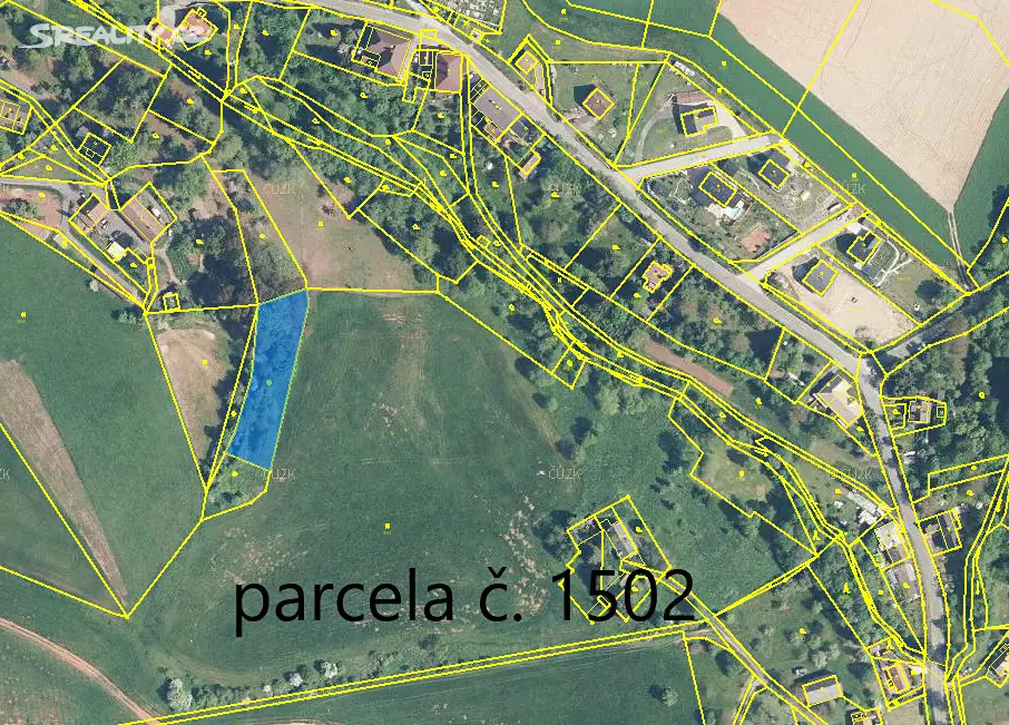 Prodej  stavebního pozemku 4 656 m², Úbislavice, okres Jičín