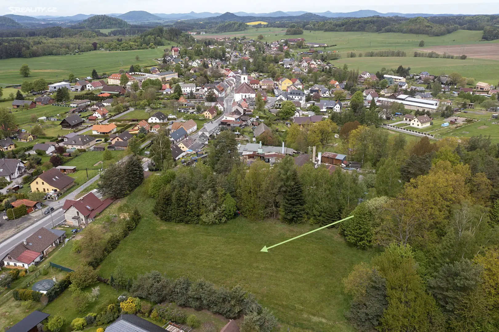 Prodej  stavebního pozemku 6 000 m², Osečná, okres Liberec