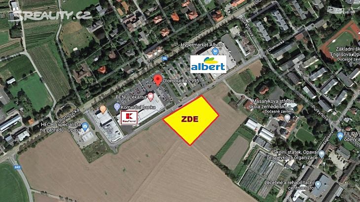 Prodej  komerčního pozemku 10 145 m², Olomoucká, Opava - Předměstí