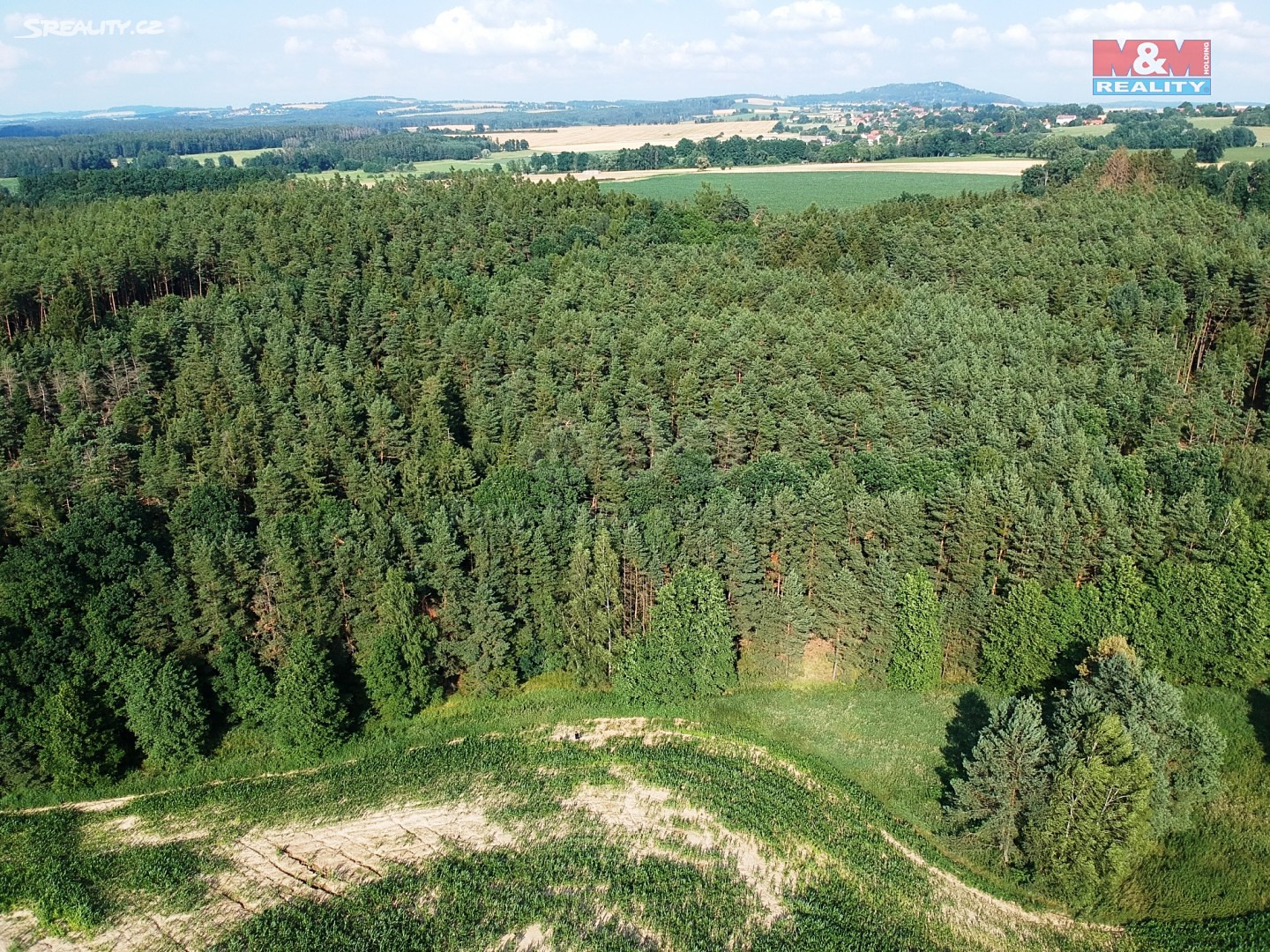 Prodej  lesa 5 277 m², Košice, okres Tábor
