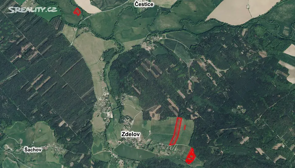 Prodej  pole 25 629 m², Zdelov, okres Rychnov nad Kněžnou