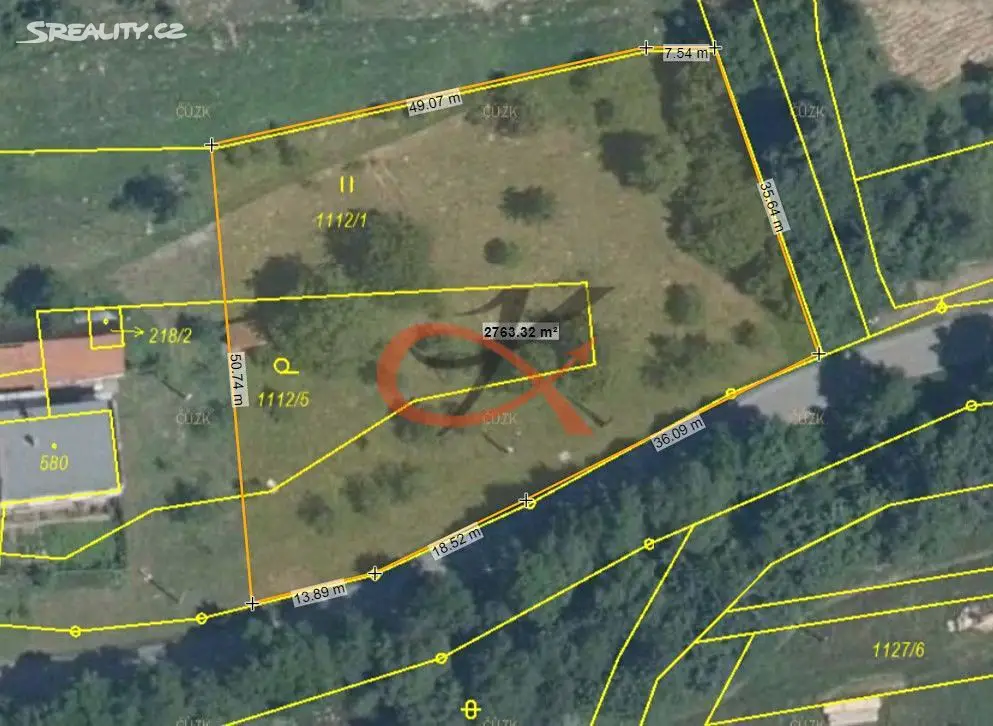 Prodej  stavebního pozemku 2 700 m², Hutisko-Solanec, okres Vsetín