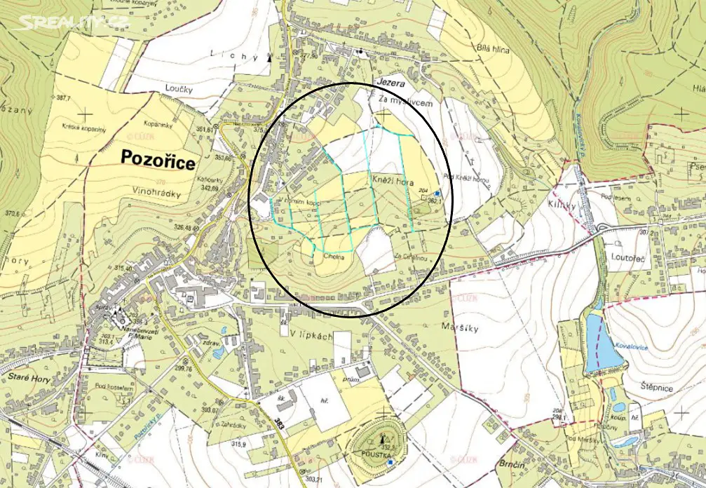 Prodej  pozemku 11 m², Pozořice, okres Brno-venkov