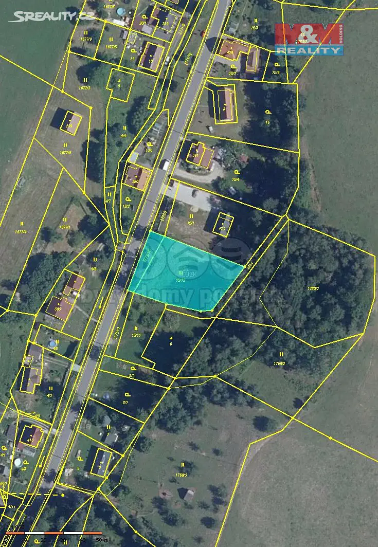 Prodej  stavebního pozemku 1 483 m², Hrádek nad Nisou - Václavice, okres Liberec