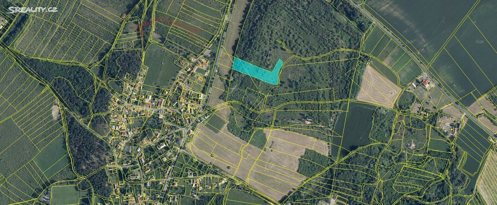 Prodej  pozemku 4 536 m², Kutná Hora - Kaňk, okres Kutná Hora