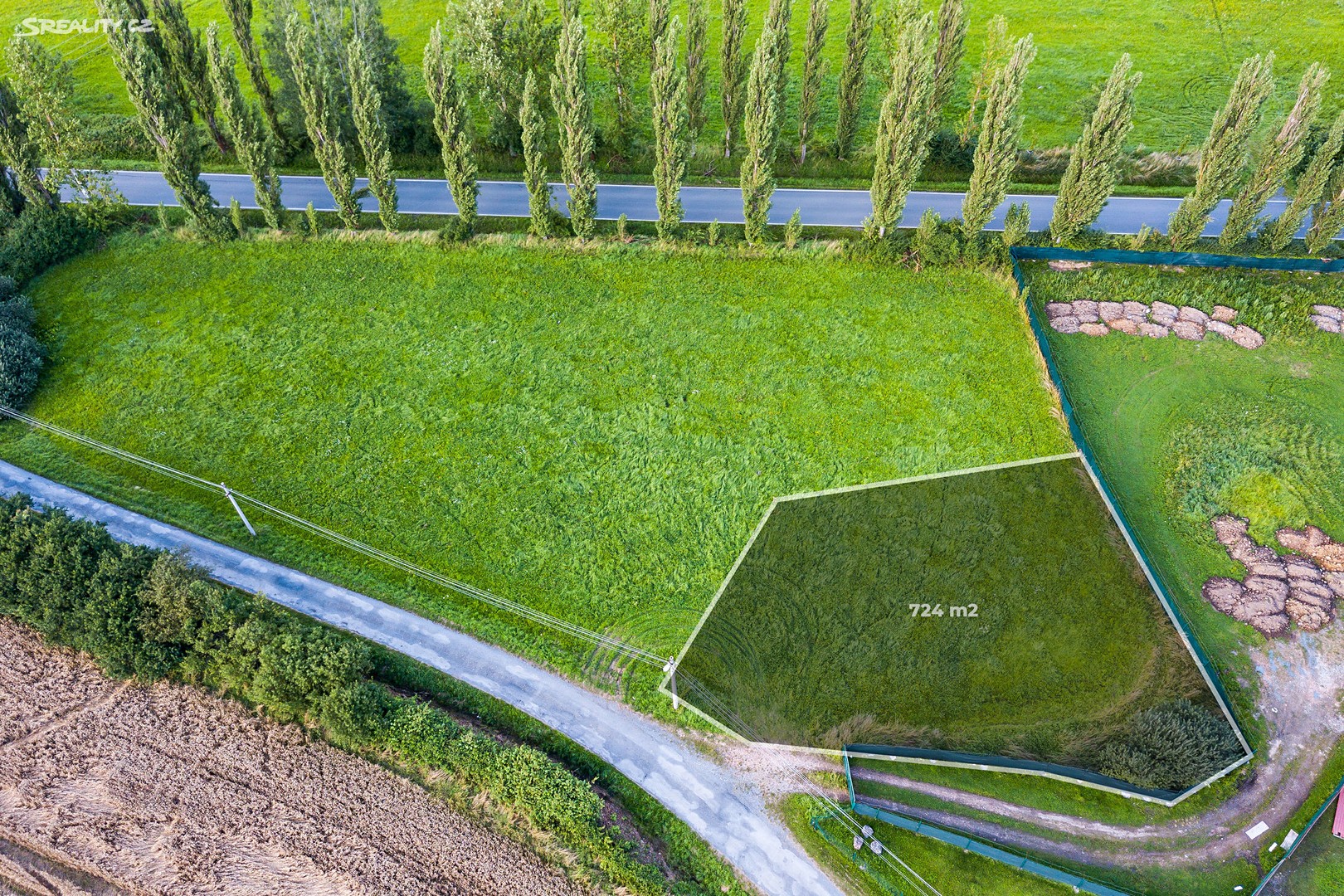 Prodej  stavebního pozemku 724 m², Blovice - Stará Huť, okres Plzeň-jih