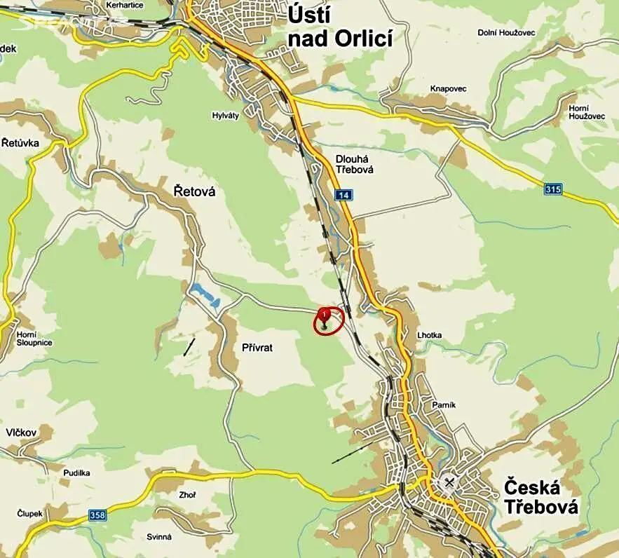 Pronájem  pole 23 809 m², Dlouhá Třebová, okres Ústí nad Orlicí
