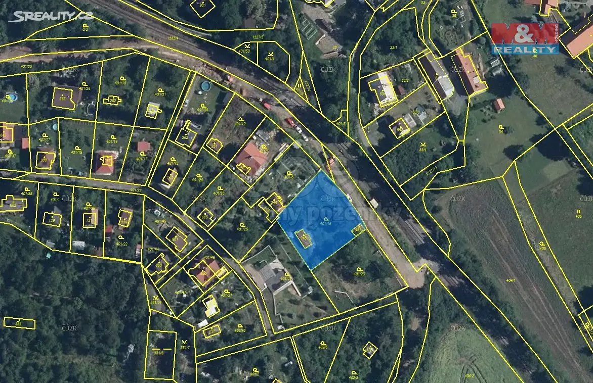 Prodej  stavebního pozemku 1 351 m², Čisovice, okres Praha-západ
