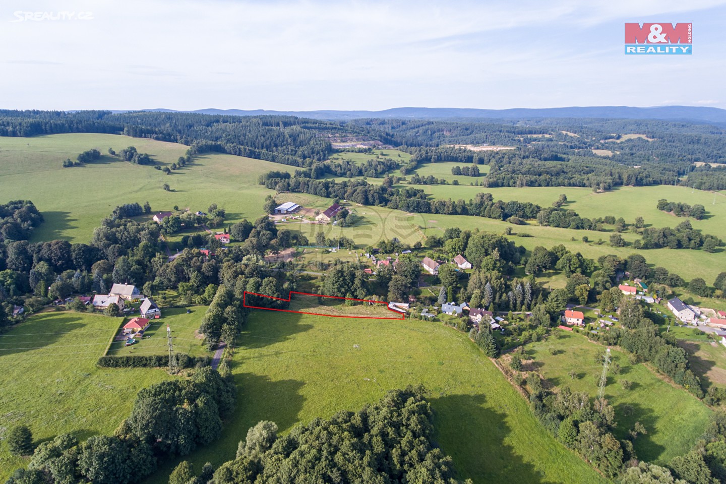 Prodej  stavebního pozemku 3 300 m², Dolní Nivy - Horní Rozmyšl, okres Sokolov