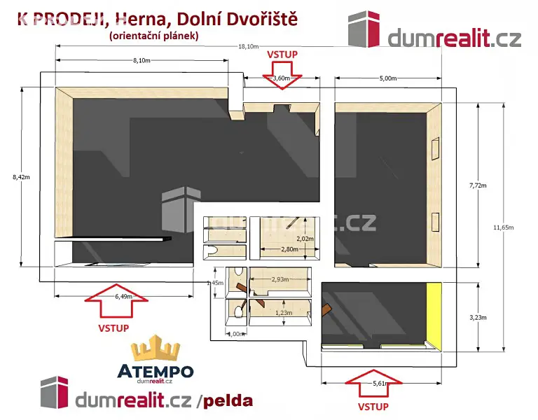 Prodej  rodinného domu 165 m², pozemek 491 m², Dolní Dvořiště, okres Český Krumlov