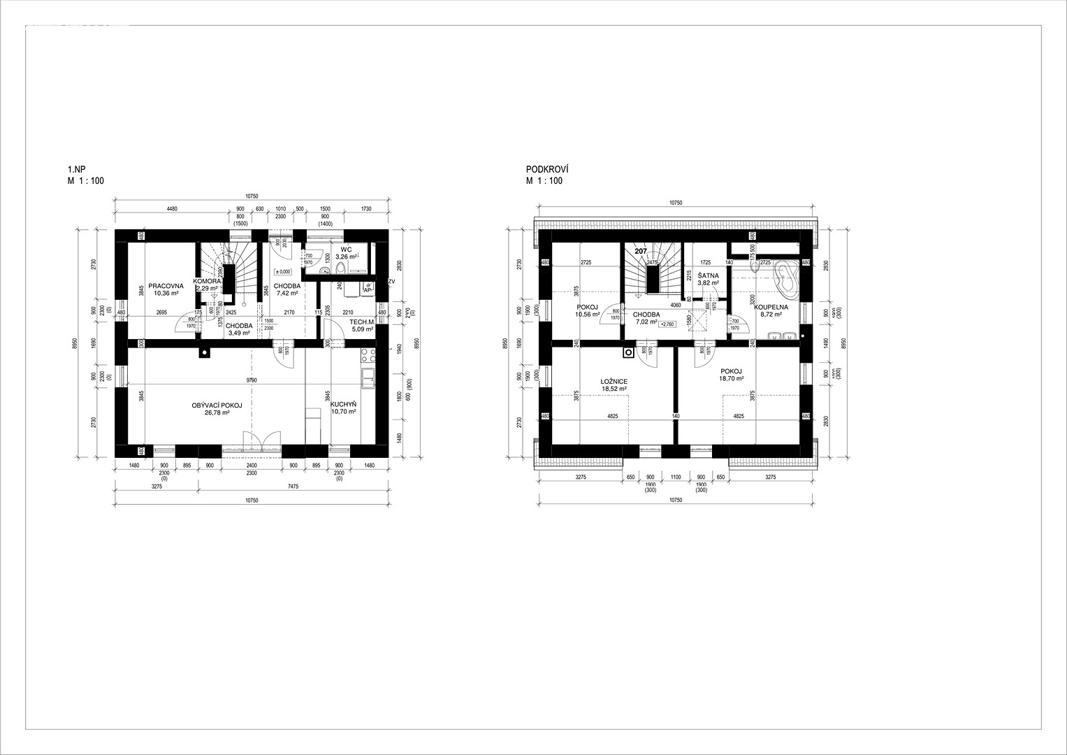 Prodej  rodinného domu 141 m², pozemek 804 m², Baštecká, Panenské Břežany