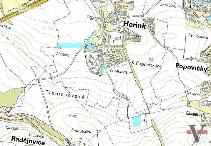 Prodej  pole 45 062 m², Herink, okres Praha-východ