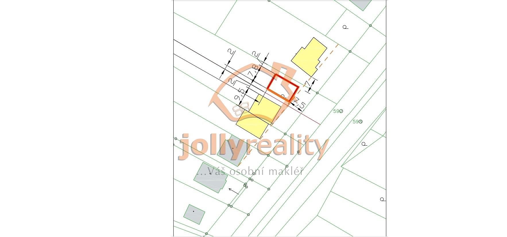Prodej  stavebního pozemku 1 081 m², Telnice, okres Brno-venkov