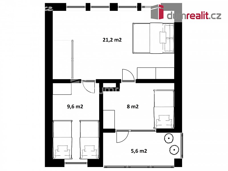 Prodej  chaty 80 m², pozemek 59 m², Římov - Dolní Stropnice, okres České Budějovice