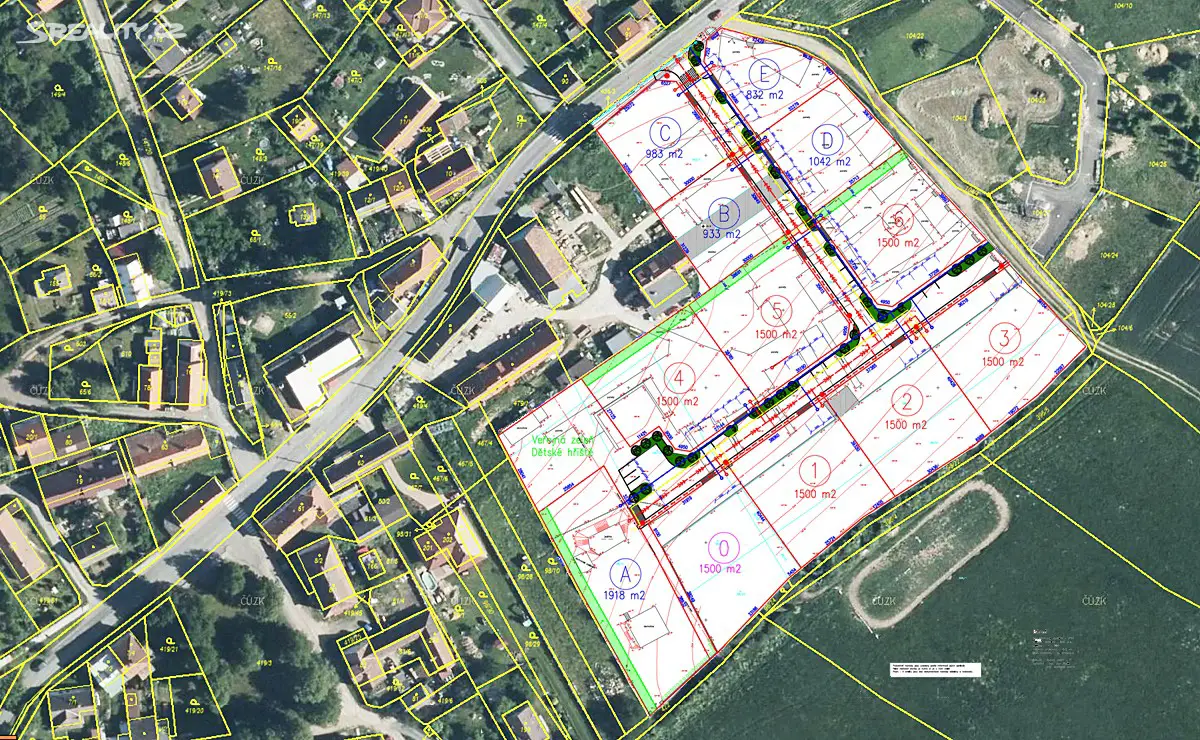 Prodej  komerčního pozemku 832 m², Běleč, okres Kladno