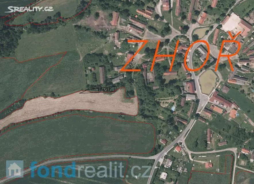 Prodej  pozemku 673 m², Zhoř, okres Tachov