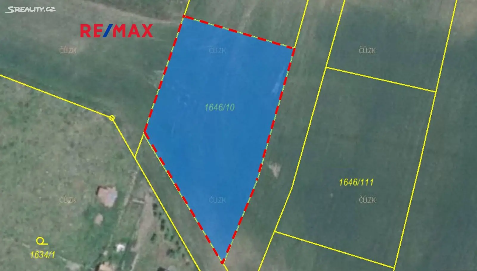 Prodej  stavebního pozemku 1 092 m², Dobev, okres Písek