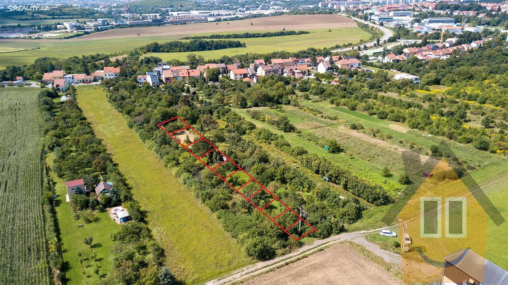 Prodej  stavebního pozemku 1 898 m², Brno, okres Brno-město