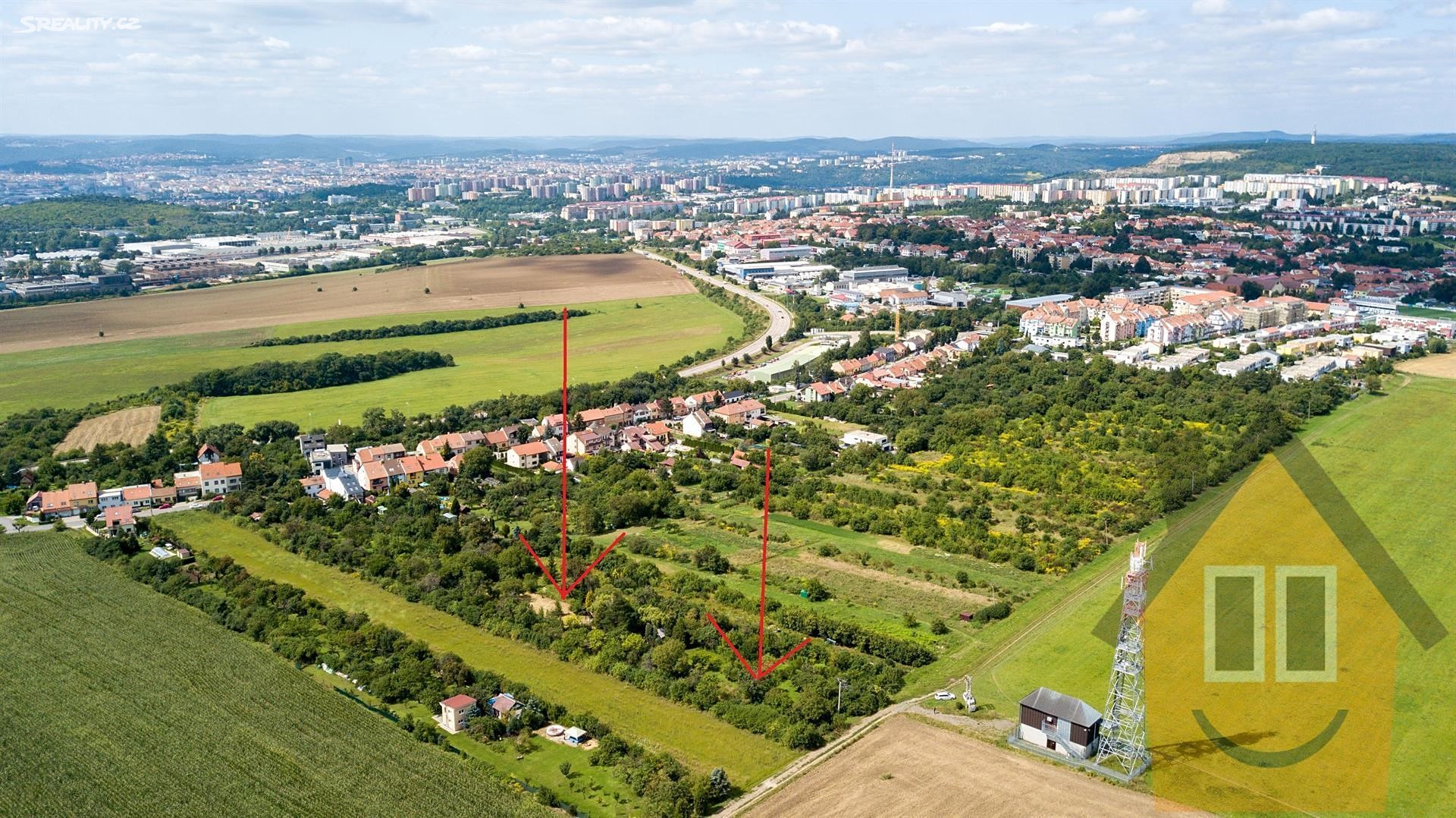 Prodej  stavebního pozemku 1 898 m², Brno, okres Brno-město