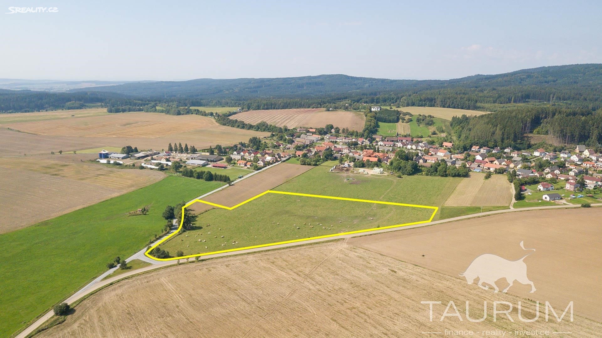 Prodej  komerčního pozemku 32 456 m², Těškov, okres Rokycany