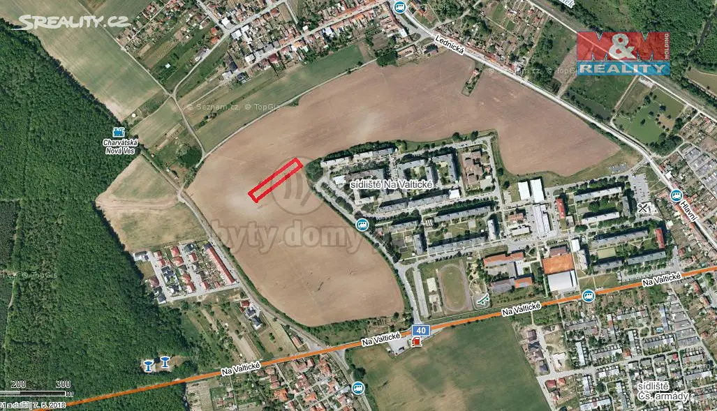 Prodej  stavebního pozemku 2 469 m², Břeclav - Charvátská Nová Ves, okres Břeclav