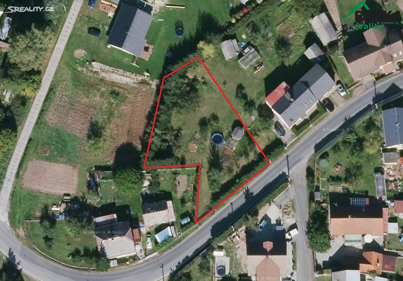 Prodej  stavebního pozemku 1 351 m², Studánka, okres Tachov